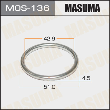 Кольцо прокладка глушителя MASUMA MOS-136 43*51.5*4.5мм											