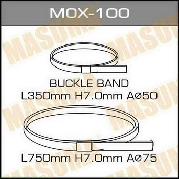Хомут ленточный MOX-100  MASUMA  (5 К-Т в упаковке)