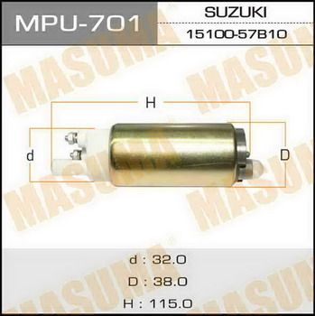 Топливный насос баковый MASUMA MPU701 