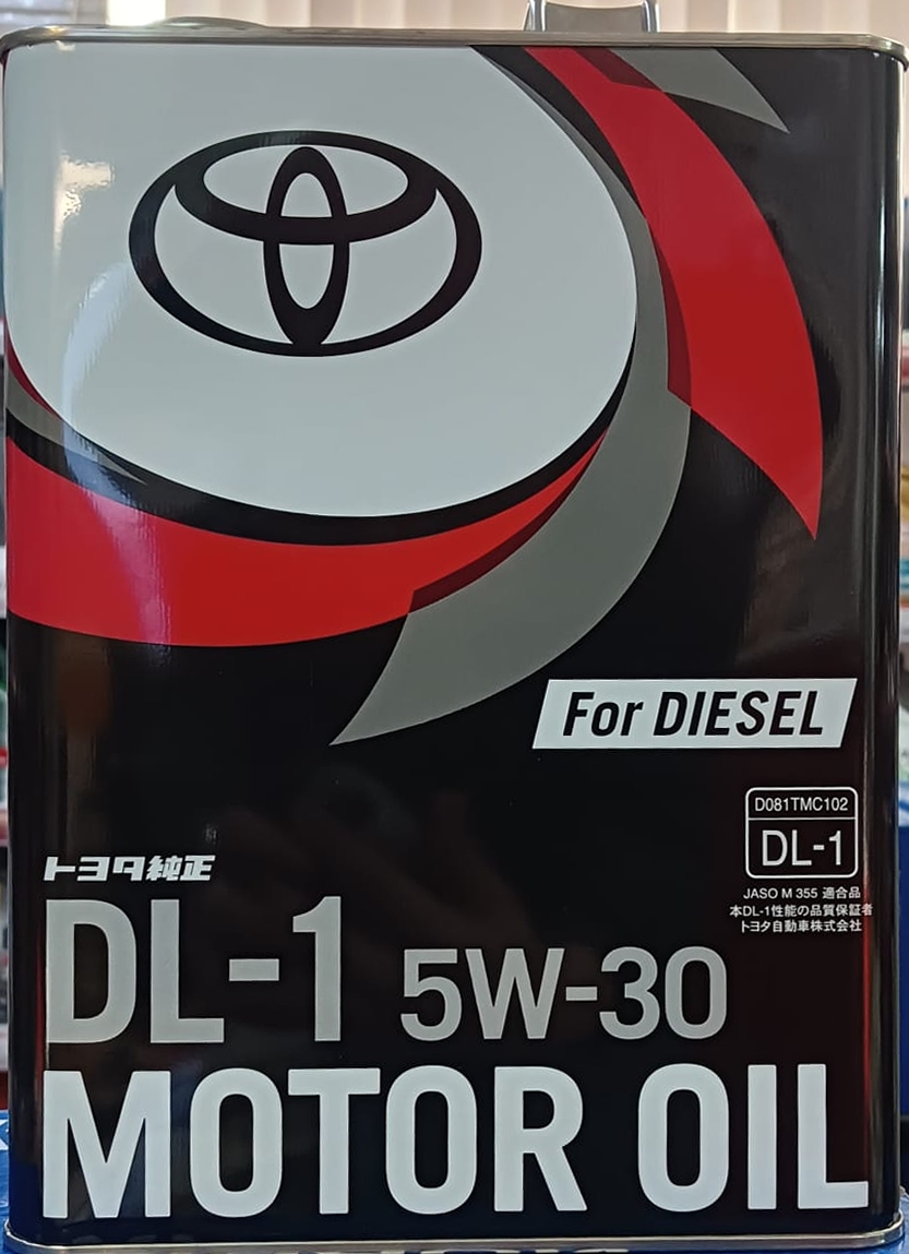 Масло моторное TOYOTA Diesel Oil DL-1 5W-30 Синтетика 4л