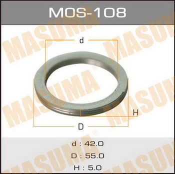 Кольцо прокладка глушителя MASUMA MOS108 42*55*5мм