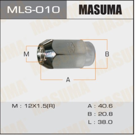 Гайка колеса MASUMA MLS-010 M12X1.5x41 H21 конус