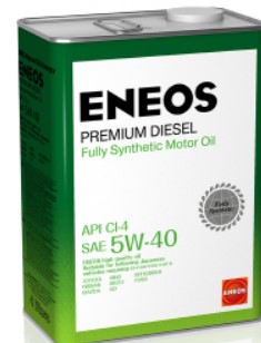 Масло моторное ENEOS Premium Diesel CI-4 Синтетика 5W-40 4л