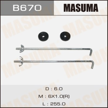 Крепление для АКБ MASUMA B670 L=200мм (шпильки)