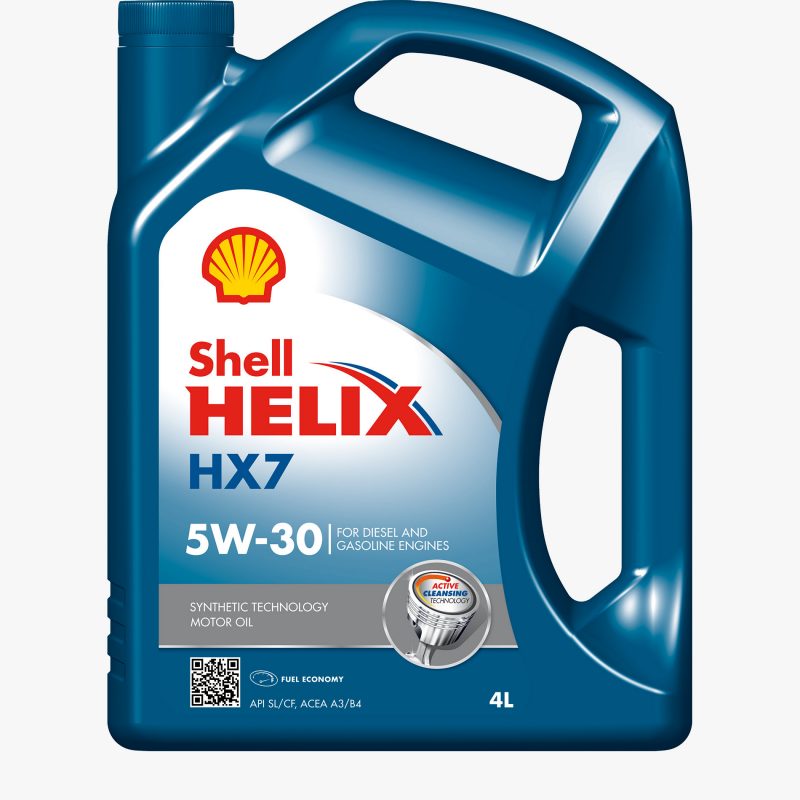 Масло моторное Shell Helix HX7 Полусинтетика 5W30 4л 550040304