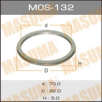 Кольцо прокладка глушителя MASUMA MOS132 70*82*5мм
