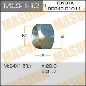 Гайка колеса MASUMA MLS-142 M24X1.5L H32