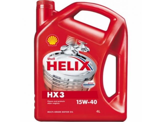 Масло моторное SHELL Red/HX3 15W40 4л