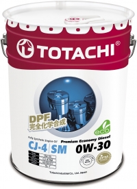 Масло моторное TOTACHI Premium Economy Diesel CJ-4/SM Синтетика 0W30 20л