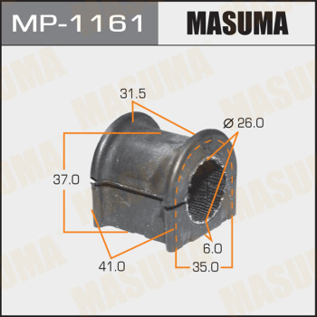 Втулка стабилизатора MASUMA MP-1161 (2 шт к-т.)