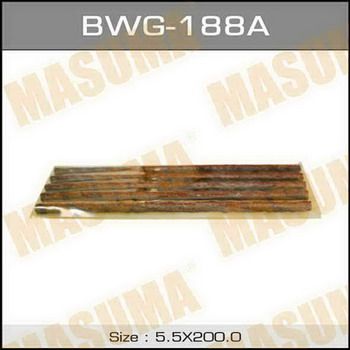 Жгутики  красные 200мм Masuma BWG-188A (1 подложка 5-шнурков) 