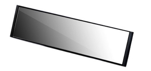 Зеркало заднего вида Carmate Rear View Mirror Flat, плоское, 270 мм, черное