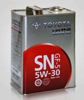 Масло моторное TOYOTA 5W30 API SN/CF 4L 08880-10705 Синтетика