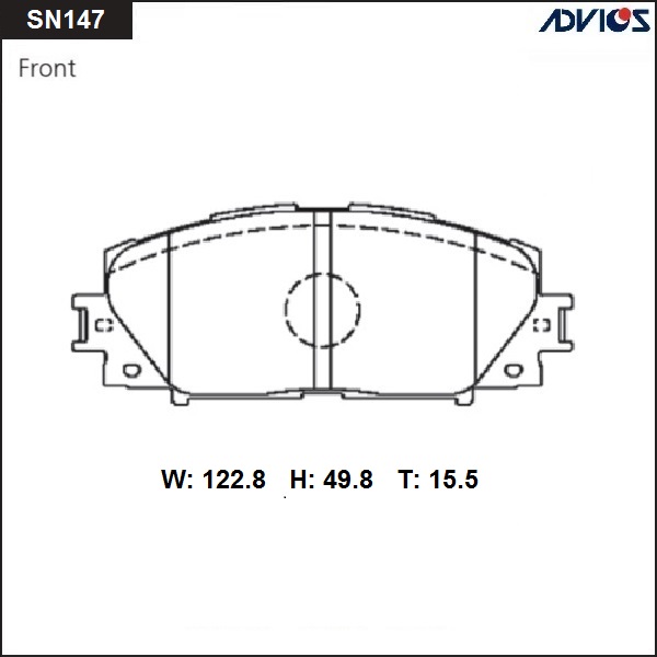 Дисковые тормозные колодки ADVICS SN147