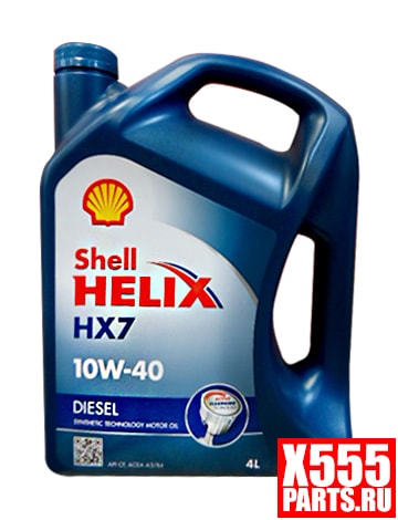 Масло моторное Shell Helix HX7 Diesel Полусинтетика 10W-40 4л