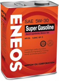 Масло моторное ENEOS Super Gasoline SL п\синт 5W30 20L