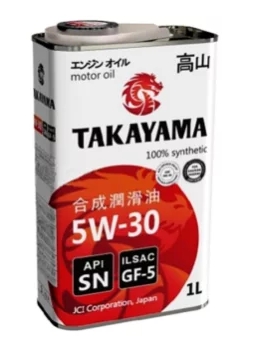 Масло моторное TAKAYAMA 5W30 SN/GF-5 1L Синтетика 605042