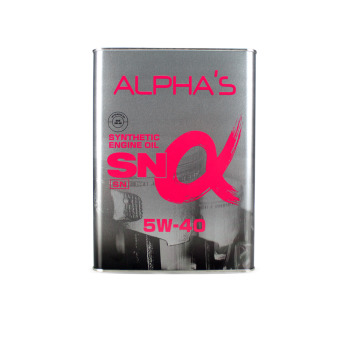 Масло моторное ALPHAS SN 5W40 4L 709544 синтетика заменен на 809544