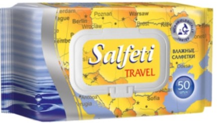 Салфетки влажные Salfeti Travel Salf-1181 50шт.