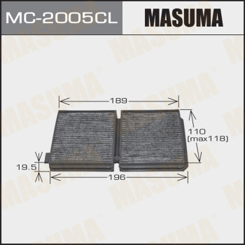 Фильтр кондиционера MASUMA MC2005CL угольный 1ШТ ( на машине 2шт)