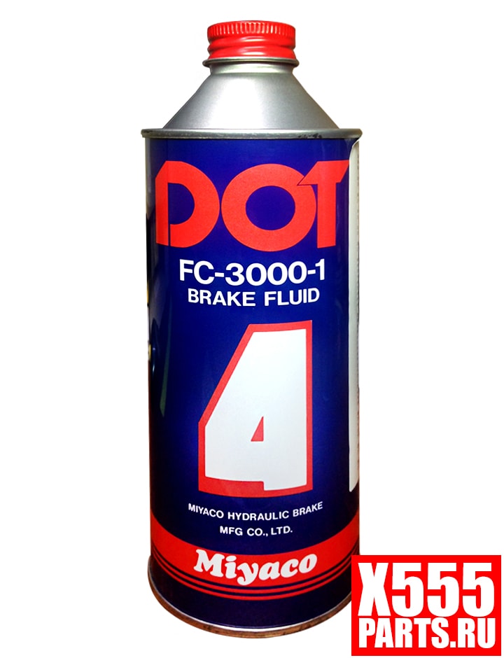 MIYACO FC30001 Тормозная жидкость DOT4 0.5л