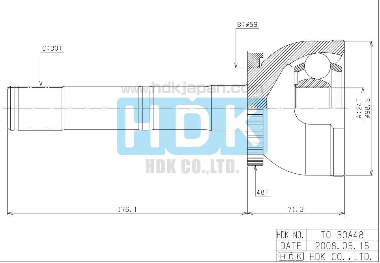 Привод HDK TOE-030A 24-59-30-176.1-247.3