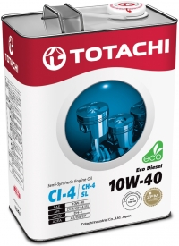 Масло моторное TOTACHI Eco Diesel CI-4/CH-4/SL п\синт 10W40 4л