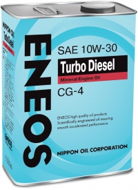 Масло моторное ENEOS Turbo Diesel CG-4 Минерал 10W30 4L