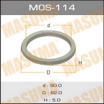 Кольцо прокладка глушителя MASUMA MOS114 50*62*5мм