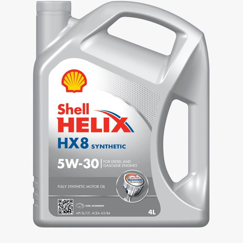 Масло моторное Shell Helix HX8 Синтетика 5W30 4л 550046364 SL/CF, A3/B4