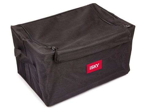 Органайзер в багажник iSky iOG-35B 35x23x21 см, черный, полиэстер