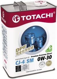 Масло моторное TOTACHI Premium Economy Diesel CJ-4/SM Синтетика 0W30 акция 4л+1л
