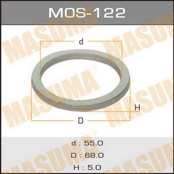 Кольцо прокладка глушителя MASUMA MOS122 55*68*5мм