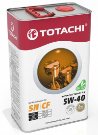 Масло моторное TOTACHI NIRO LV SN/CF Синтетика 5W-40 4л/3,47кг