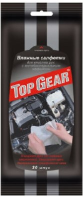 Салфетки влажные "Top Gear" Tg-0405 для Рук от сильных загрязнений (антибакт.,), 