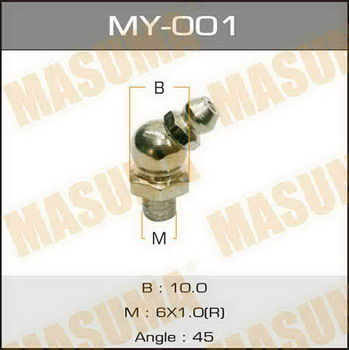 Тавотница M6X1X45GR MY-001 MASUMA