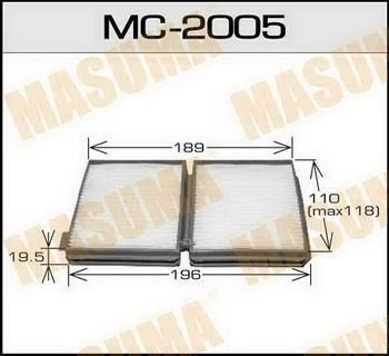 Фильтр кондиционера MASUMA MC2005 1шт ( на машине 2шт)