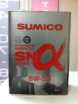 Масло моторное SUMICO SN/GF-5 5W30 4L 709244 синтетика выпуск прекращен