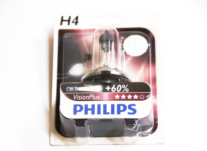 Лампочка PHILIPS 12342VPB1 H4 12V-60/55W +60% 