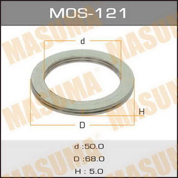 Кольцо прокладка глушителя MASUMA MOS121 50*68*5мм