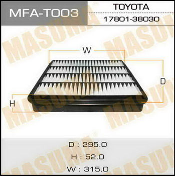 Воздушный фильтр MASUMA MFAT003 A-1030 