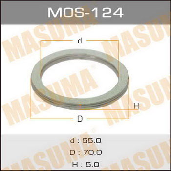 Кольцо прокладка глушителя MASUMA MOS124 55*70*5мм