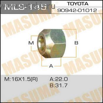 Гайка колеса MASUMA MLS-145 M16X1.5R H32