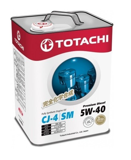 Масло моторное TOTACHI Premium Diesel CJ-4/SM Синтетика 5W40 6л