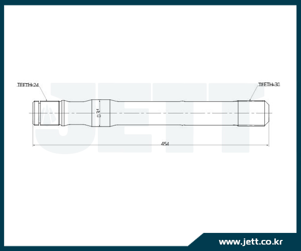 Полуось JETT V41-1796 правая 43411-60090 L.Cruiser HZJ80/HZJ105 