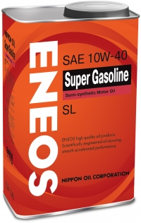 Масло моторное ENEOS Super Gasoline SL п\синт 10W40 1L