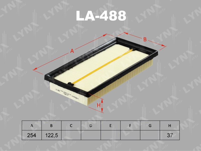 Воздушный фильтр LYNX LA-488 A1034