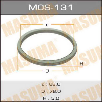 Кольцо прокладка глушителя MASUMA MOS131 68*78*5мм