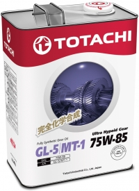 Масло трансмиссионное TOTACHI Ultra Hypoid Gear GL-5/MT-1 Синтетика 75W85 4л