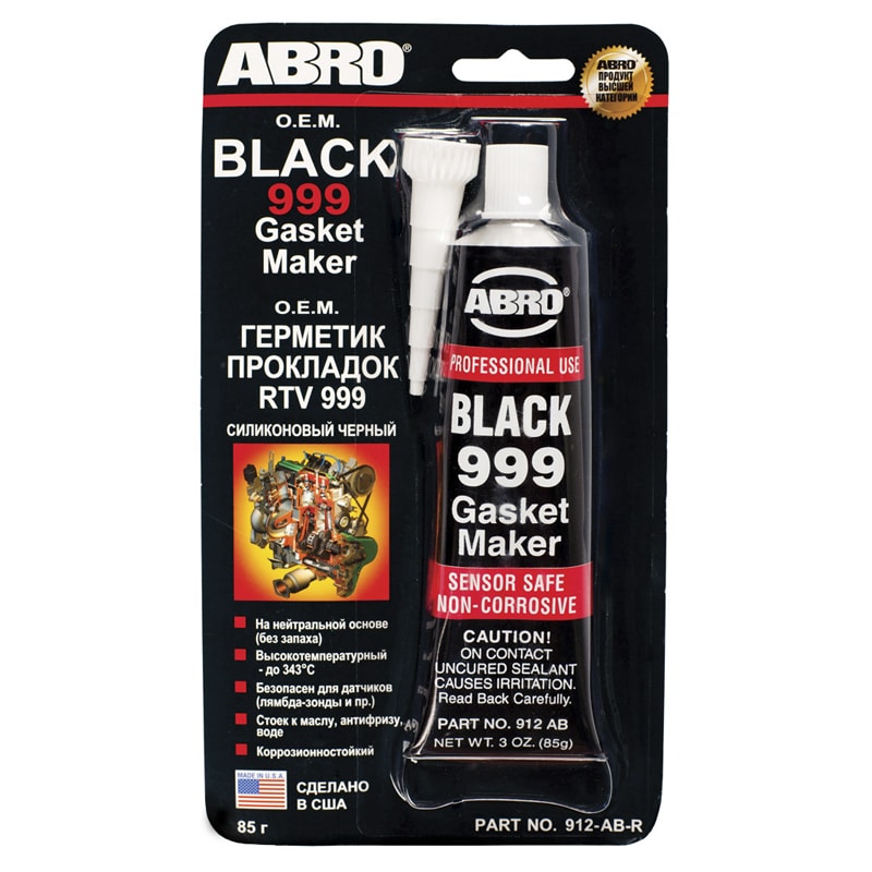 ABRO 912AB Герметик прокладка 999 черный 85г